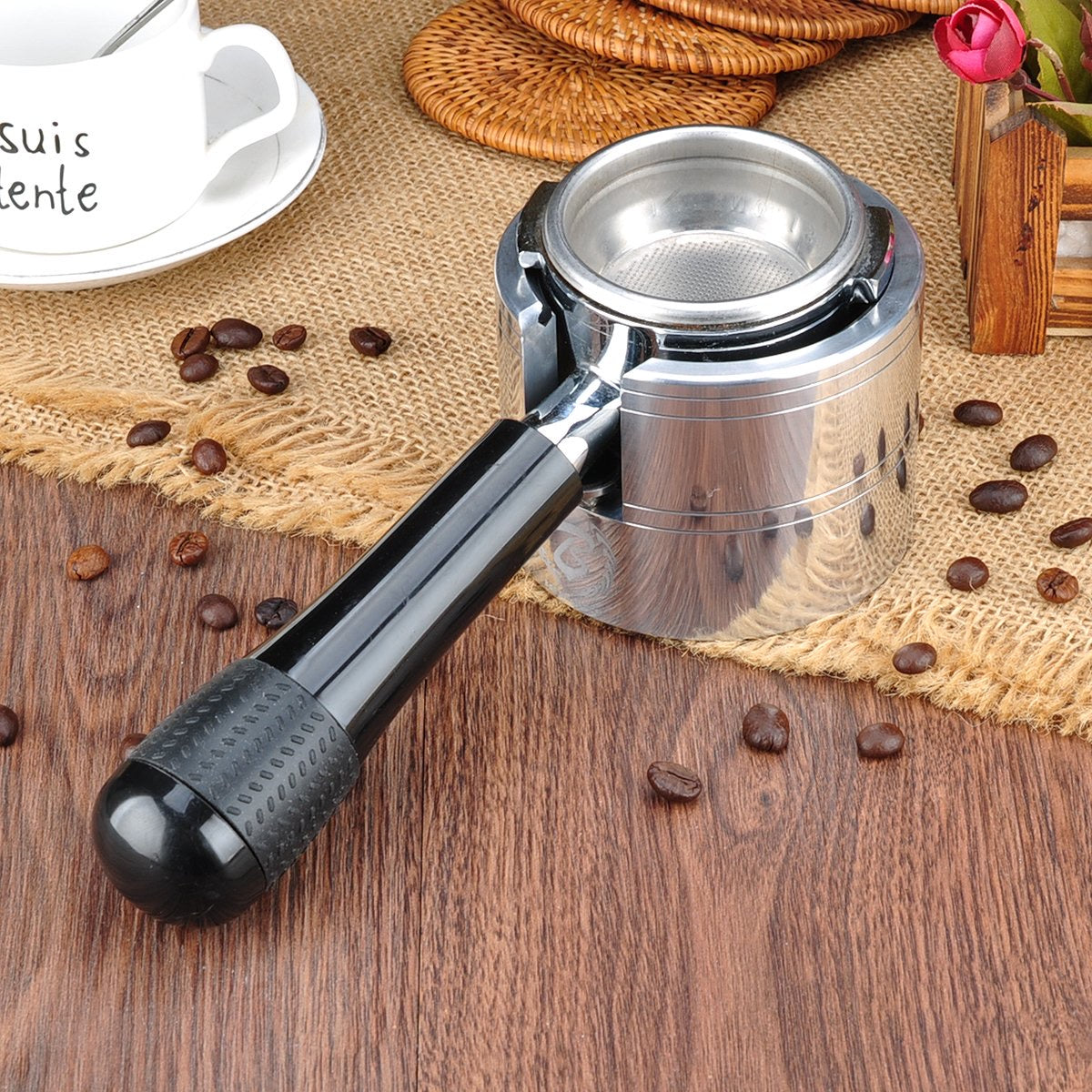 Barista Space Height Adjustable Tamping station 58mm Silver قاعدة كبس