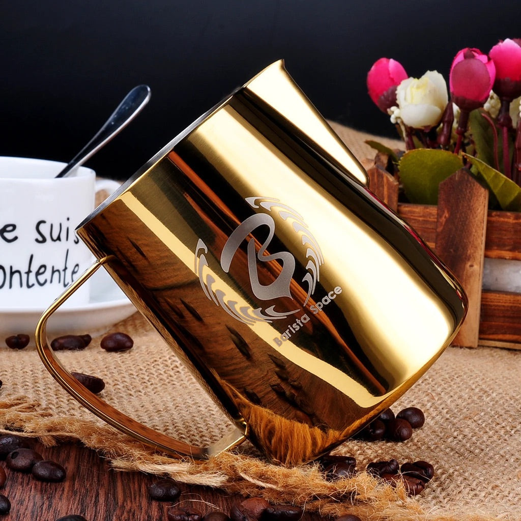 Barista Space Golden Pitcher ابريق تبخير الحليب