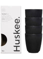Huskee Cups 4*235ml - Black اكواب