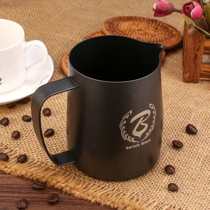 Barista Space Teflon Black Pitcher ابريق تبخير الحليب